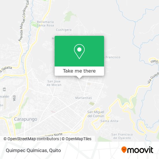 Quimpec Químicas map