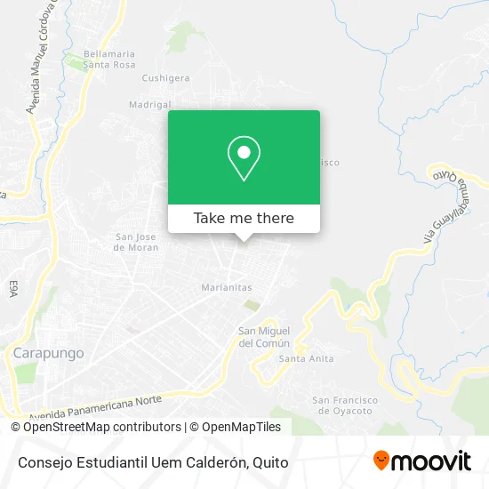 Consejo Estudiantil Uem Calderón map
