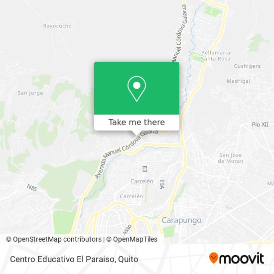 Mapa de Centro Educativo El Paraiso