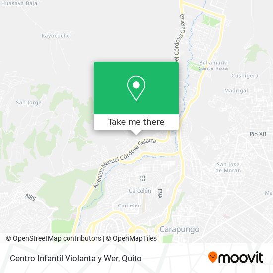 Mapa de Centro Infantil Violanta y Wer