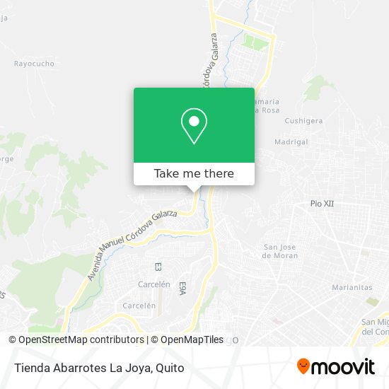 Mapa de Tienda Abarrotes La Joya
