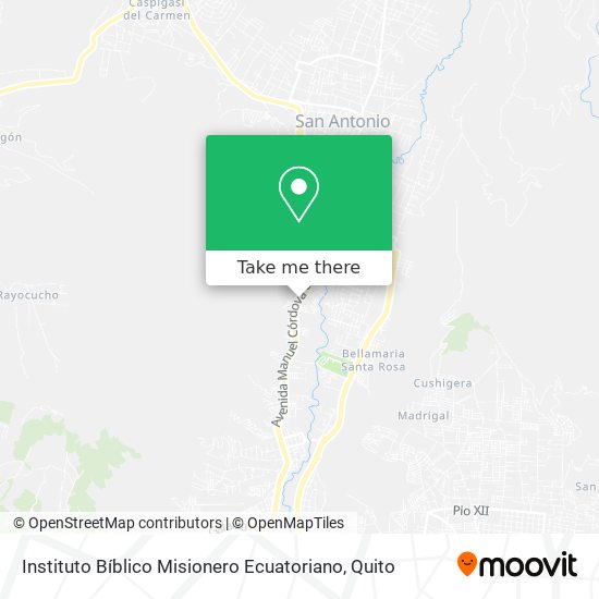 Instituto Bíblico Misionero Ecuatoriano map
