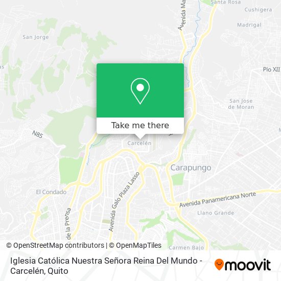 Iglesia Católica Nuestra Señora Reina Del Mundo - Carcelén map
