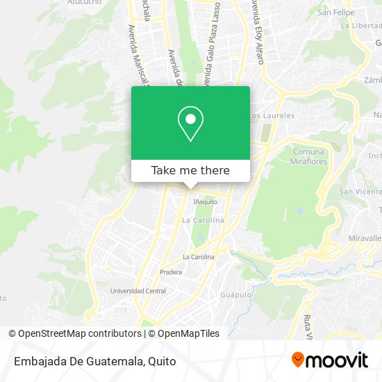 Mapa de Embajada De Guatemala