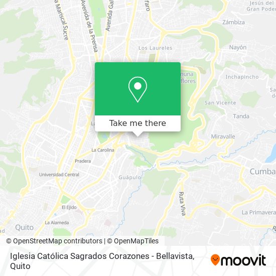 Iglesia Católica Sagrados Corazones - Bellavista map