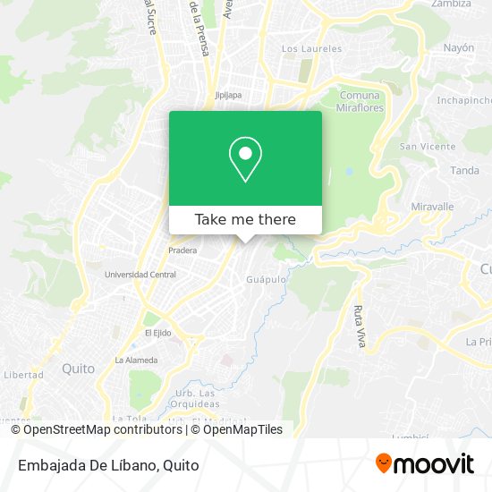 Mapa de Embajada De Líbano