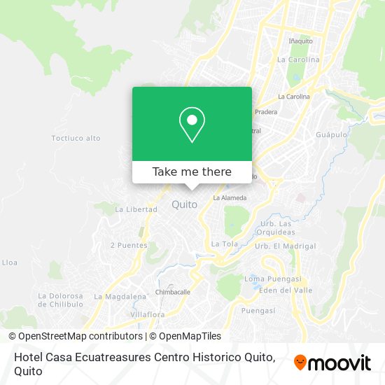 Hotel Casa Ecuatreasures Centro Historico Quito map