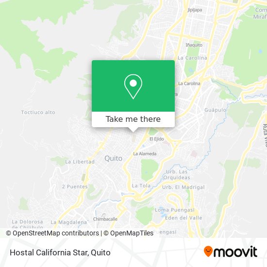 Hostal California Star map