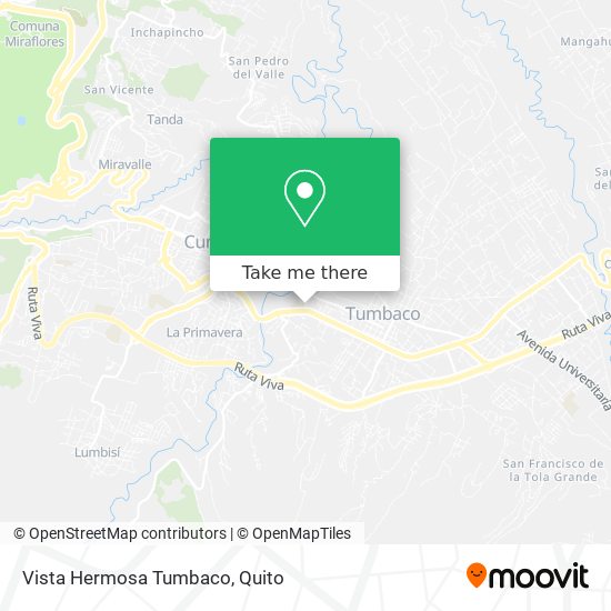 Mapa de Vista Hermosa Tumbaco