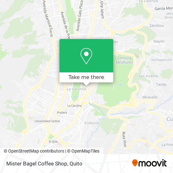 Mapa de Mister Bagel Coffee Shop