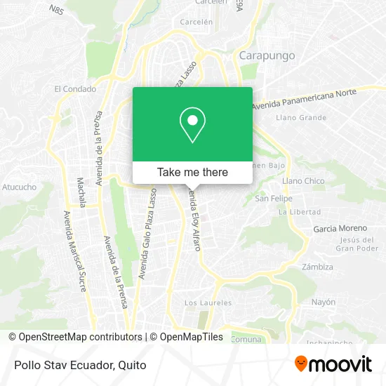 Pollo Stav Ecuador map