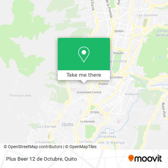 Mapa de Plus Beer 12 de Octubre