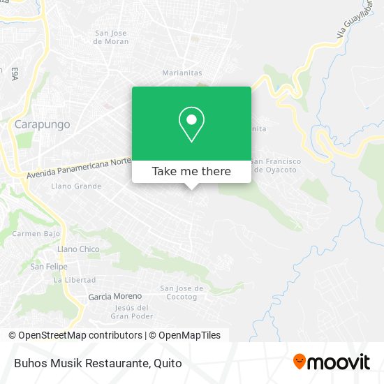 Mapa de Buhos Musik Restaurante