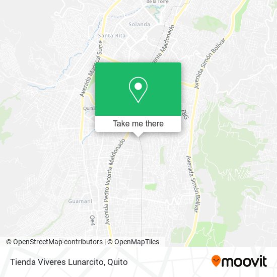 Mapa de Tienda Viveres Lunarcito