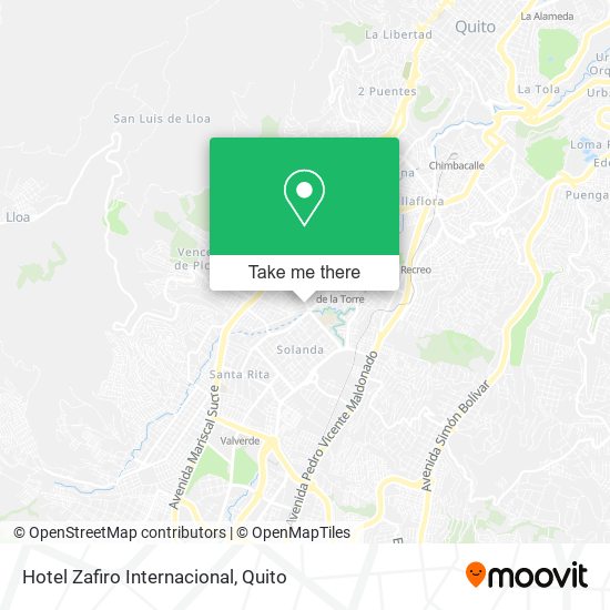 Hotel Zafiro Internacional map
