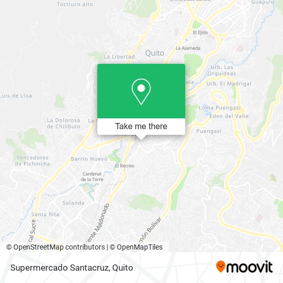 Mapa de Supermercado Santacruz
