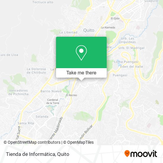 Mapa de Tienda de Informática