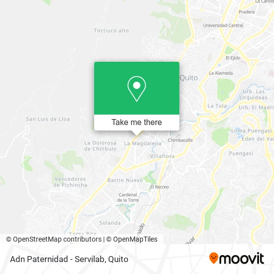 Adn Paternidad - Servilab map