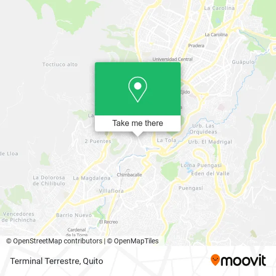 Mapa de Terminal Terrestre