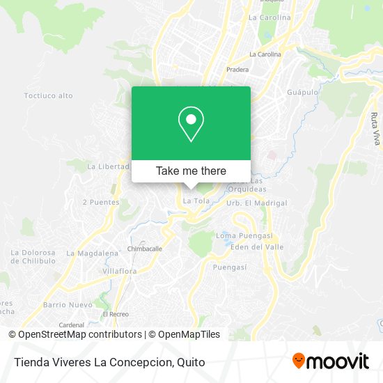 Mapa de Tienda Viveres La Concepcion