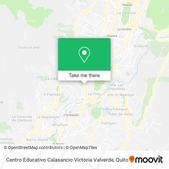 Mapa de Centro Educativo Calasancio Victoria Valverde