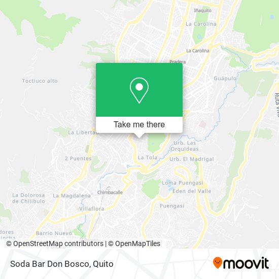 Mapa de Soda Bar Don Bosco