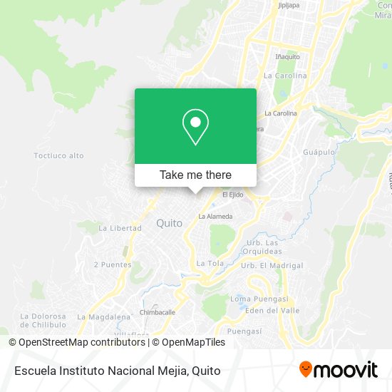 Escuela Instituto Nacional Mejia map