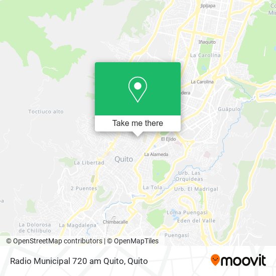 Radio Municipal 720 am Quito map