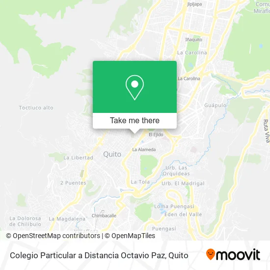 Colegio Particular a Distancia Octavio Paz map