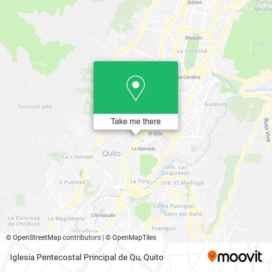 Mapa de Iglesia Pentecostal Principal de Qu