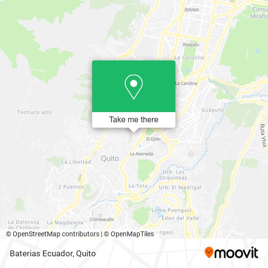 Baterias Ecuador map