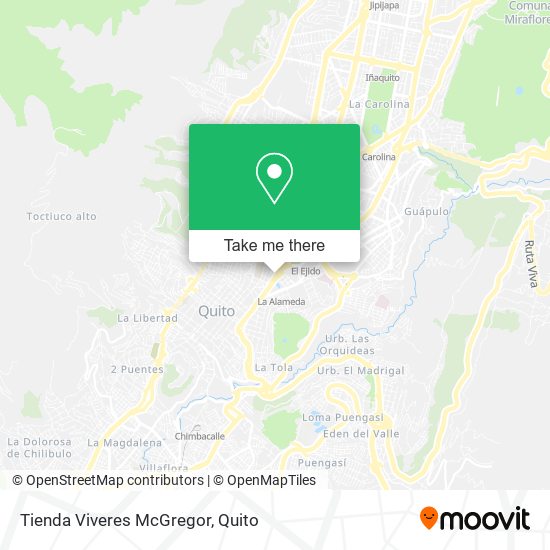 Mapa de Tienda Viveres McGregor