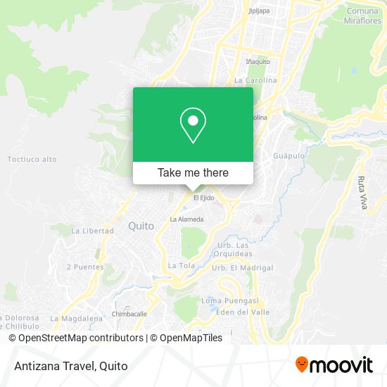 Mapa de Antizana Travel