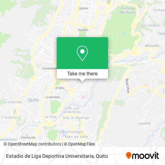 Estadio de Liga Deportiva Universitaria map