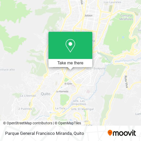 Parque General Francisco Miranda map