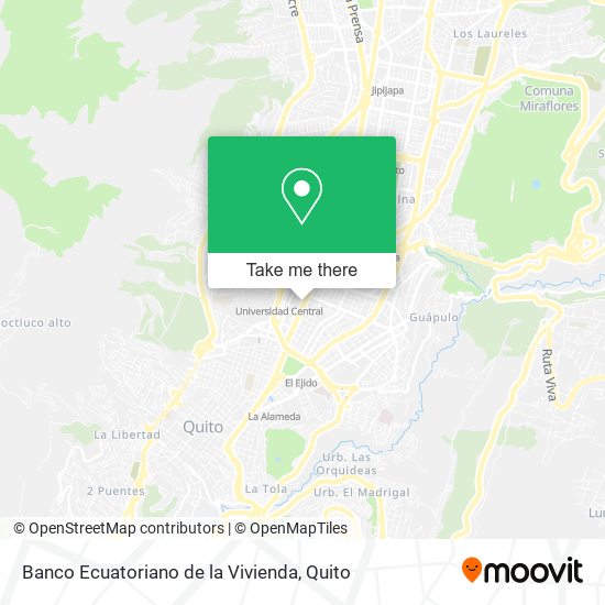 Banco Ecuatoriano de la Vivienda map