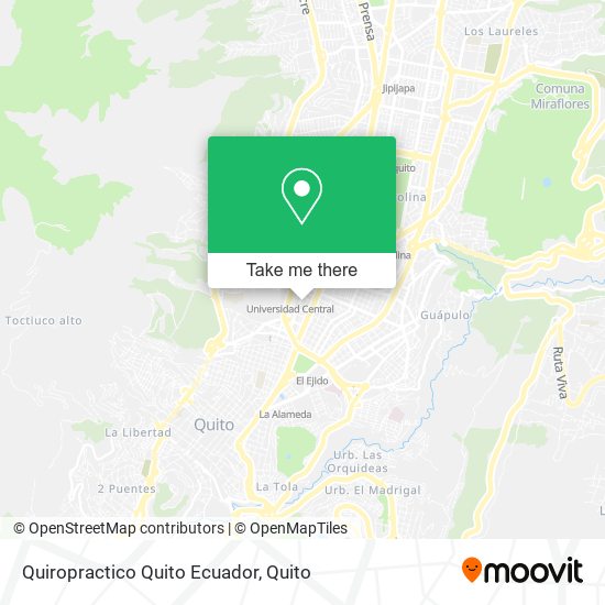 Quiropractico Quito Ecuador map