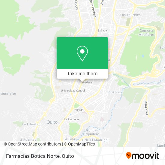 Farmacias Botica Norte map