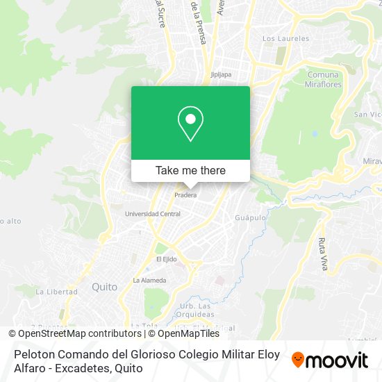 Peloton Comando del Glorioso Colegio Militar Eloy Alfaro - Excadetes map