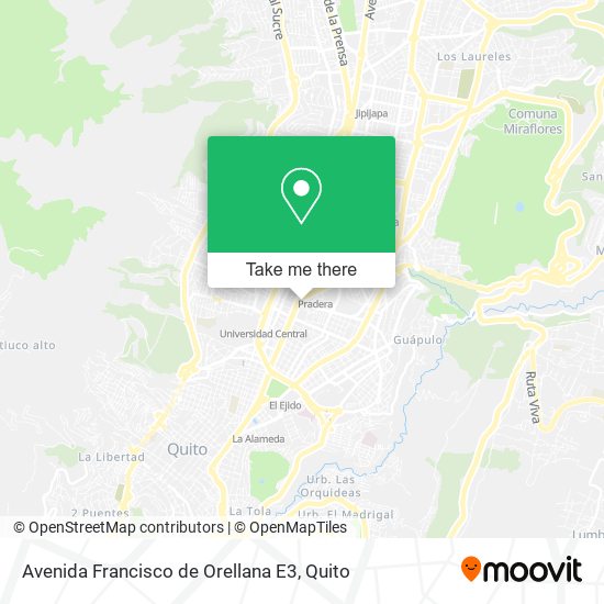 Mapa de Avenida Francisco de Orellana E3