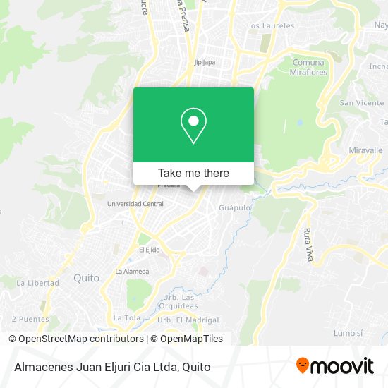 Mapa de Almacenes Juan Eljuri Cia Ltda