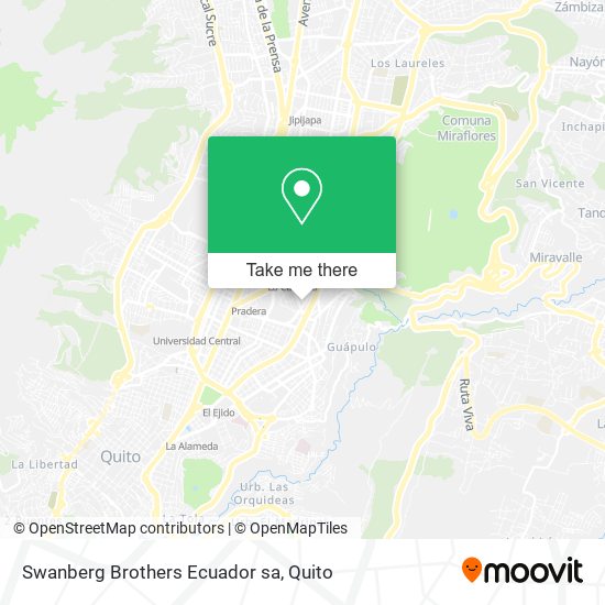 Swanberg Brothers Ecuador sa map