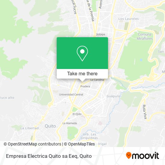 Empresa Electrica Quito sa Eeq map