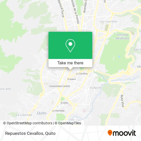 Mapa de Repuestos Cevallos