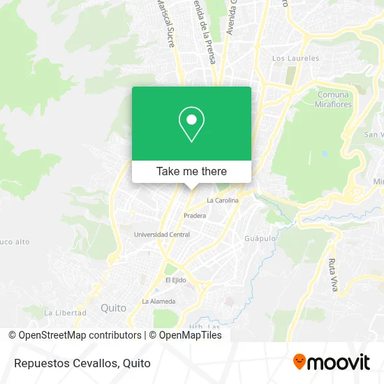 Repuestos Cevallos map