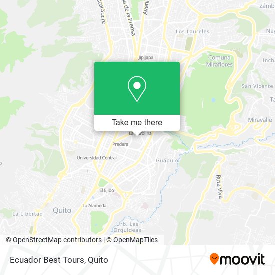 Mapa de Ecuador Best Tours