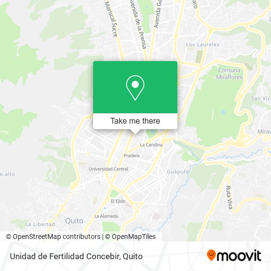 Unidad de Fertilidad Concebir map