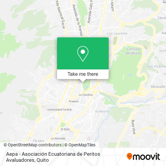 Aepa - Asociación Ecuatoriana de Peritos Avaluadores map