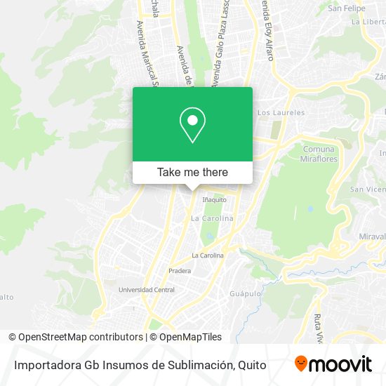 Importadora Gb Insumos de Sublimación map