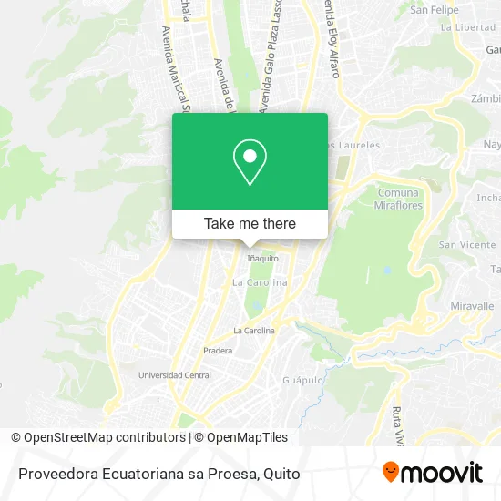 Mapa de Proveedora Ecuatoriana sa Proesa